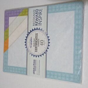 Geographics Multi pack Certificates Cardstock NWT